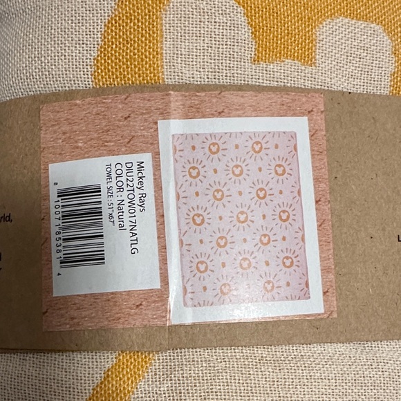 Disney Sand Cloud Towel with Golden Sunburst - Picture 2 of 2